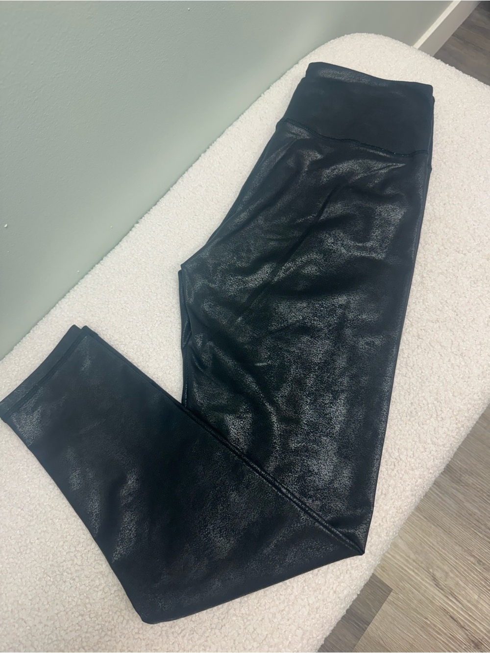 aerie Metallic Black High-Rise Leggings